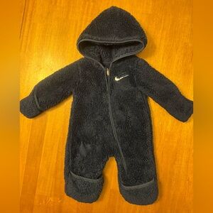 Nike Kids Sherpa Footie - Dark Gray